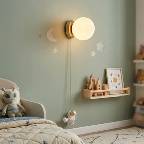 Brilagi - Aplica de perete pentru copii ASTRO 1xE14/15W/230V, albă