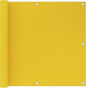 vidaXL Paravan de balcon, galben, 90x300 cm, HDPE