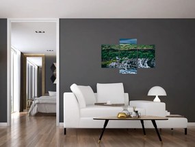 Tablou cu cascade în natură (90x60 cm)