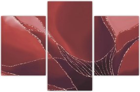 Tablou - Floare abstractă roșie N⁰2 (90x60 cm)