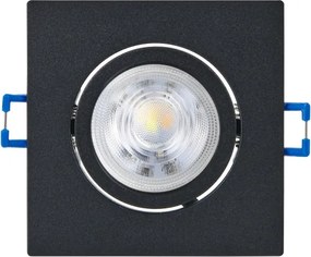 Eglo 902285 - Set de 3 spoturi LED SALICETO pentru tavan încastrat, 6,4 W / 230 V, 8,8 x 8,8 cm, negru