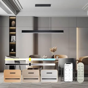 Brilagi - Lustr LED SLEEKLINE SMART 40W 230V Wi-Fi Tuya negru + DO