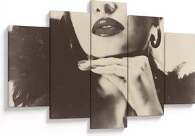 Tablou - Vintage, poza unei femei (150x105 cm)