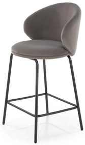 Scaun de bar H121 gri/negru