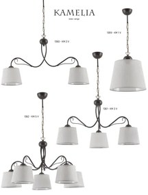 Jupiter 1362 - KM 5 V - Candelabru KAMELIA 5xE27/60W/230V pe lanț