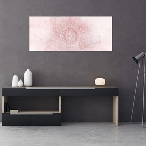 Tablou - Mandala roz (120x50 cm)