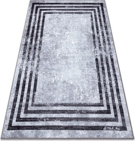 MIRO 51325.805 covor lavabil Geometric, linii anti-alunecare - gri - SECUNDAR-COTATI PRODUSUL