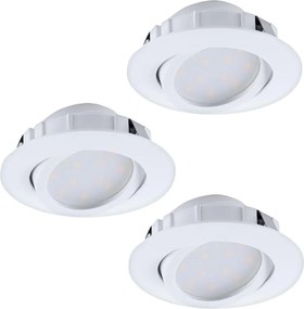 Eglo 95857 - Set de 3 spoturi LED încastrate PINEDA, reglabile, 5,5W/230V