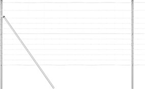 vidaXL Stâlp de gard. Galvanizat 25 x 1,2 m Oțel