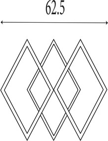 Searchlight 83510GO - Plafonieră LED dimabilă FENCE LED/25W/230V