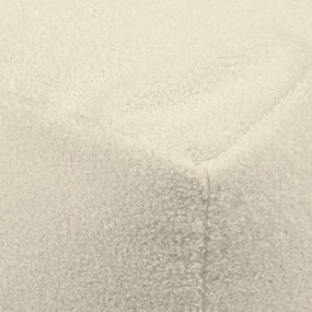 Fotoliu bean bag crem cu tapițerie din țesătură bouclé Softbox MooG – SLOWDOWN