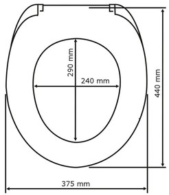 Capac WC Wenko Ape, 44,5 x 36,5 cm