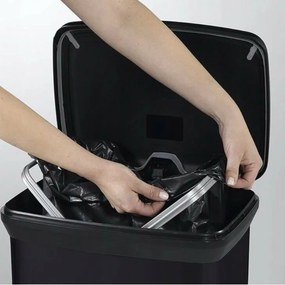 Curver Coș de gunoi dreptunghiular 50 l, negru