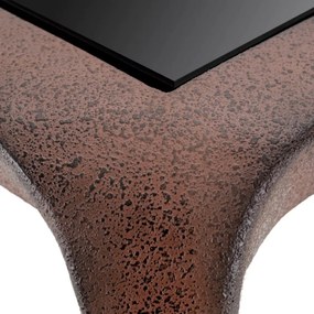 Consola LUX, Aluminiu Reciclat, Sticla Neagra, Quentin