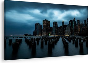 Tablou - Privire spre Zgârâie nori din New York (90x60 cm)