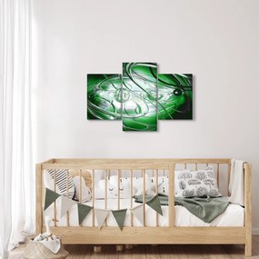 Tabloul abstract verde (90x60 cm)