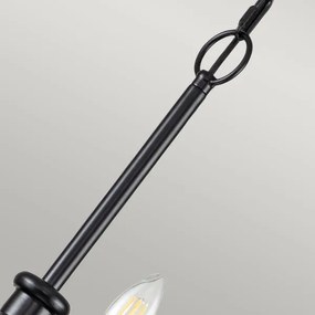 Kichler KL-CAPITOL-HILL12-BLK-Candelabru pe lanț CAPITOL HILL 12xE14/40W/230V negru