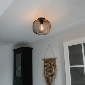Plafoniera modernă neagră - Bliss Mesh