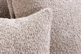 Canapea confortabila cu sezlong dreapta Heaven 255cm, boucle sampanie bej