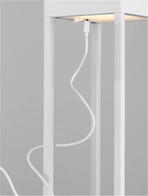 Lampa decorativa de exterior LED portabila LUCIA alb