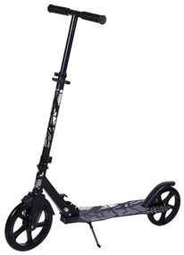 Trotineta copii si adolescenti NOVOKIDS™ Funky Camo PRO, Maxim 100 kg, Functie Super Brake, Diametru roata fata 230 mm, Negru Camuflaj