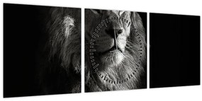 Tablou - Leu (cu ceas) (90x30 cm)