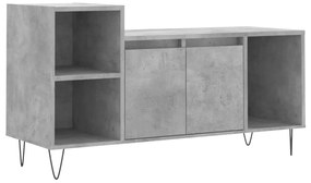 831320 vidaXL Comodă TV, gri beton, 100x35x55 cm, lemn prelucrat
