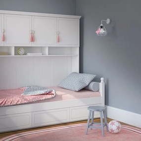 Aplică perete copii KAGO 1xE27/60W/230V gri