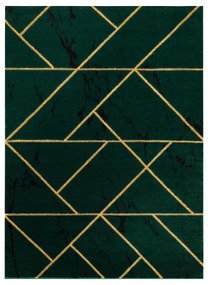 Exclusiv EMERALD covor 1012 glamour, stilat, geometric, marmură sticla verde / aur
