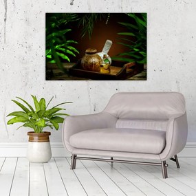 Tablou cu obiectele spa (90x60 cm)