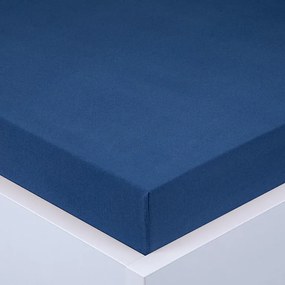 Cearşaf cu elastic jersey EXCLUSIVE de culoare albastru regal 90 x 200 cm