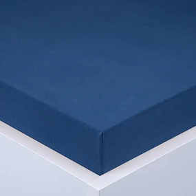Cearşaf cu elastic jersey EXCLUSIVE de culoare albastru regal set 2 buc 90 x 200 cm