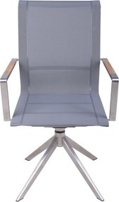 Scaun de grădină gri din metal Salida – Garden Pleasure