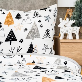 Lenjerie de pat din microflanel 4Home Nordic forest , 140 x 220 cm, 70 x 90 cm, 140 x 220 cm, 70 x 90 cm