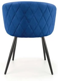 Set 4 scaune K430 velvet bleumarin
