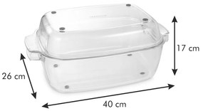 Tavă de copt din sticlă 26x40 cm GrandChef – Tescoma