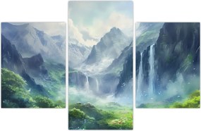 Tablou - Valea cascadelor (90x60 cm)