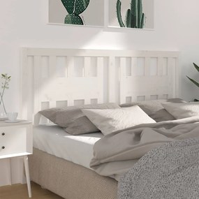 Tablie de pat, alb, 141x4x100 cm, lemn masiv de pin 1, Alb, 141 x 4 x 100 cm