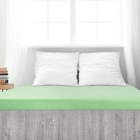 Cearșaf de pat 4Home Premium jersey verde , 90 x200 cm, 90 x 200 cm