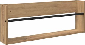 vidaXL Raft pentru reviste cu raft Stejar Artizanal 80 x 12 x 30 cm