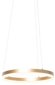 Lampă suspendată de design aurie 40 cm inclusiv LED cu 3 trepte de reglare a luminozității - Anello