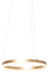 Lampă suspendată de design aurie 40 cm inclusiv LED cu 3 trepte de reglare a luminozității - Anello