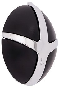 Cârlig negru/argintiu lucios de montat pe perete din plastic Tick – Spinder Design