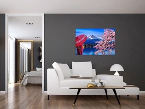Tablou - cu privire la munte - Japonia (90x60 cm)