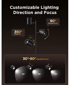 Govee - Lampă de podea LED dimmabilă TREE MATTER RGBICWW/48W/230V Wi-Fi