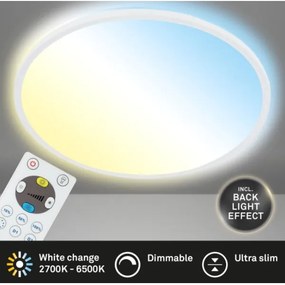 Plafonieră LED dimabilă SLIM LED/18W/230V 2700-6500K Briloner 7079-016 + telecomandă