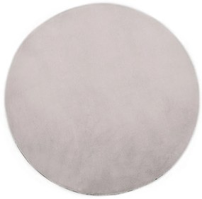 Covor, gri, 80 cm, blana ecologica de iepure Gri, O 80 cm