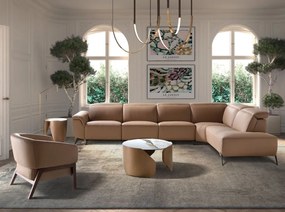 Masuta auxiliara design LUX Porcelain Marble 50cm