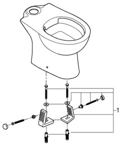 GROHE 39349000 - Vas WC pe pardoseală BAU CERAMIC 356 × 600 × 400 mm ceramică/alb