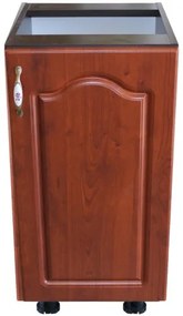 Corp inferior cu 1 usa dreapta Zebra, Wenge/ MDF Cedru Mustata, fara blat, 40 x 82 x 50 cm